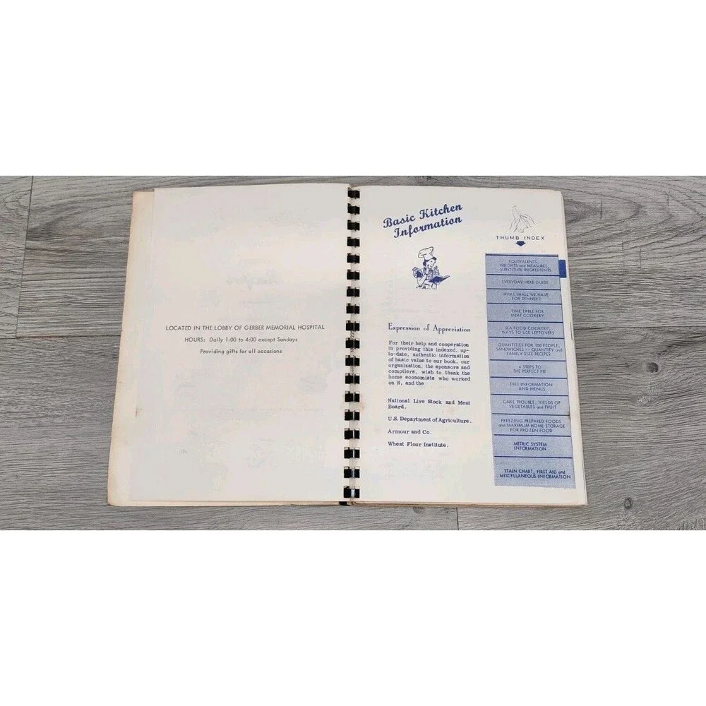Vintage Cooking with the Hags  Cookbook Recipes Gerber Memorial Hospital 1978